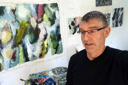 Rudi Weiss im Atelier