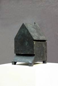 F. Grieshaber, Kleines Haus, Bronze, 2007, H 21 cm
