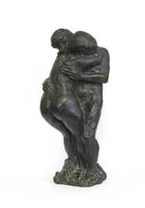 Grzimek, Umschlungenes Paar, Bronze, 1976, H 36 cm