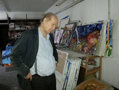 Jörg von Kitta Kittel im Atelier, 2016