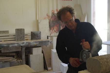 Dieter Kränzlein im Atelier