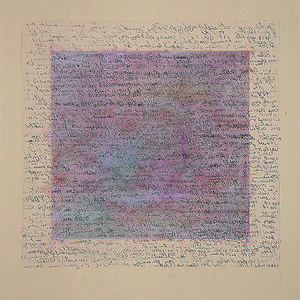 Peter Thoms, O.T., Monotypie/Aquarell, 2001, 50x50 cm, Foto: Ute Döring