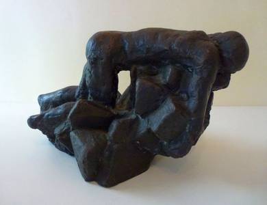 Grzimek, Kriechender, Bronze, 1971, H 16 cm