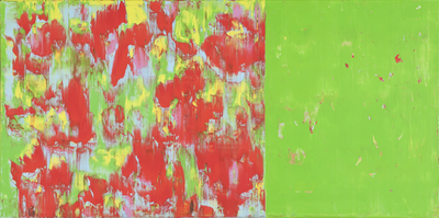 O.T., D5, Acryl/Lwd., 2013, 70x140 cm