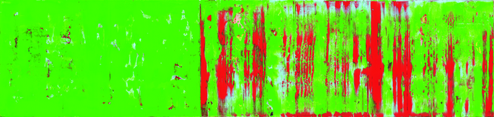 o.T., V2, Acryl/Lwd., 2012, 50x210 cm