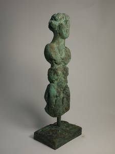 Halbfigur, Bronze, 2017, 77x27x18 cm