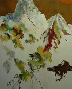 Mont Valdoi, Öl/Lwd., 2010, 100x80 cm