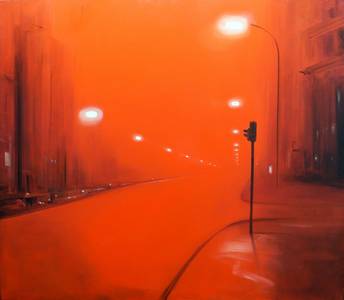 Roter Nebel, 2012, 140x160 cm