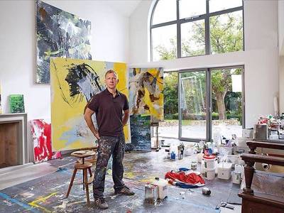 Ralph Gelbert im Atelier