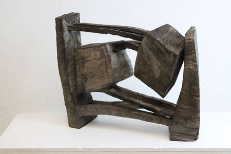 O.T., Holz geschwärzt, 2018, 110x50x20 cm