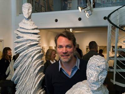 Christofer Kochs bei der Vernissage