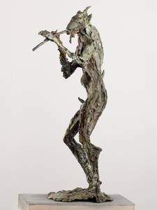 Thomas Duttenhoefer, Pan mit Flöte, Bronze, 2010
