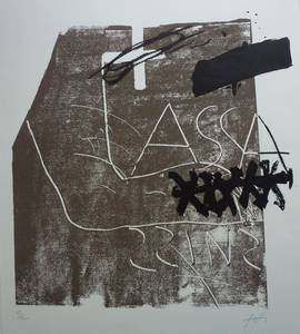 Antoni Tàpies, Farblithographie