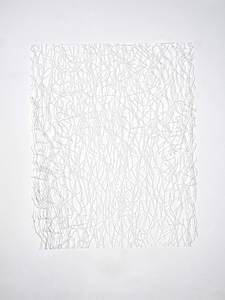 Katharina Hinsberg, KHI_P_N Gitter/Linien, Papierschnitt, 2015