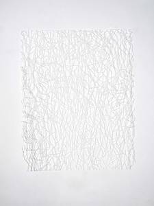 Katharina Hinsberg, KHI_P_N Gitter/Linien, Papierschnitt, 2015